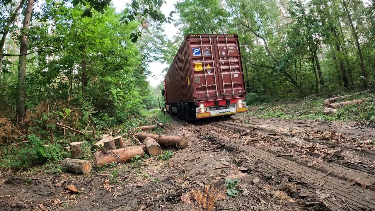 Kurze Fahrt durch den Wald um den Wolletzsee 1 /4