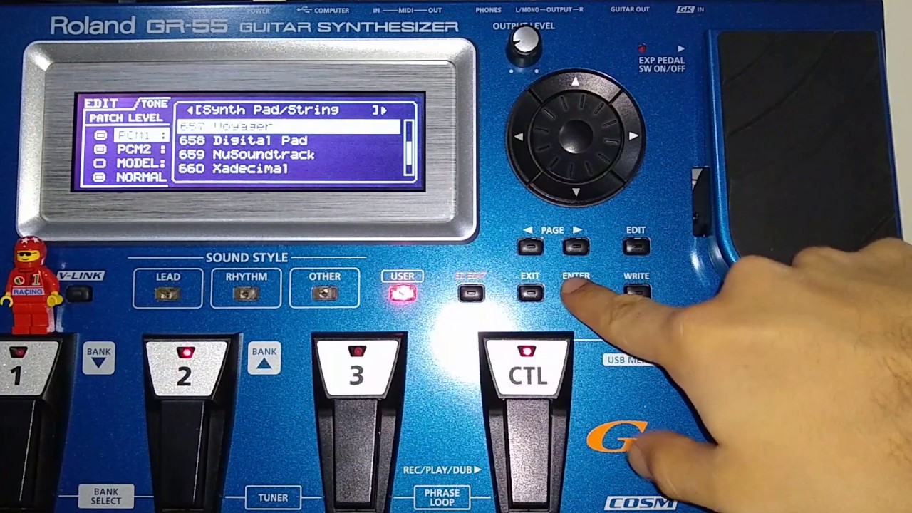 Roland GR55 com GK3 (Primeiros passos) - parte 3
