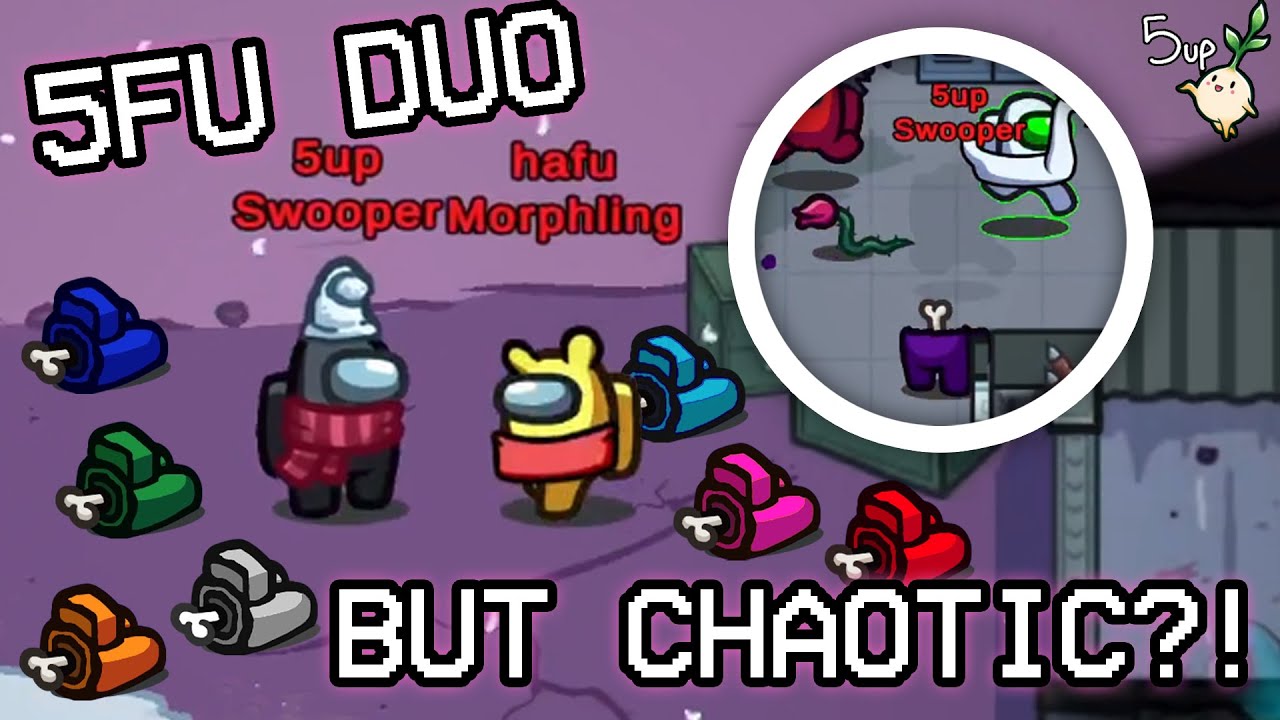 Most chaotic 5FU game in among us history!