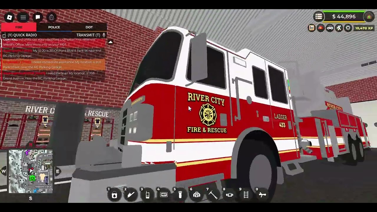 2 LADDER TRUCK REPONSE TO CALL