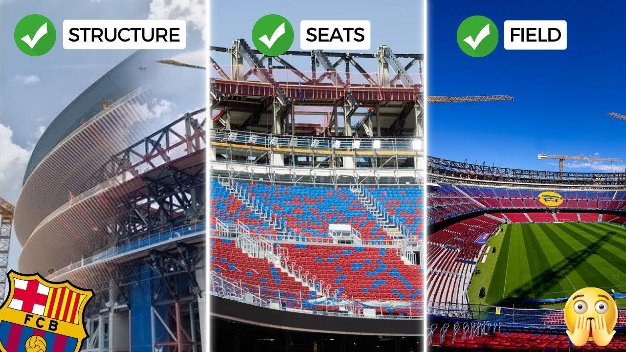 Camp Nou Renovation Update | Major Structural Progress, New Louvres & Interior Works