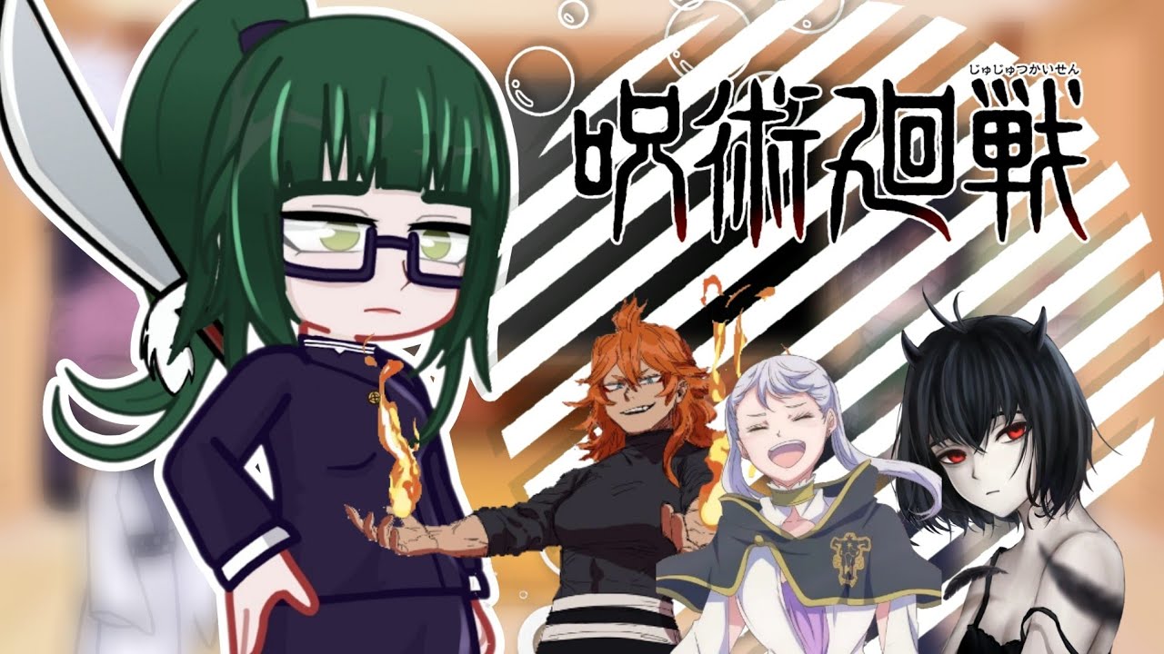 𝚓𝚞𝚓𝚞𝚝𝚜𝚞 𝚔𝚊𝚒𝚜𝚎𝚗 𝚛𝚎𝚊𝚌𝚝𝚜 𝚝𝚘 🍀Black clover 𝚐𝚒𝚛𝚜 🍀