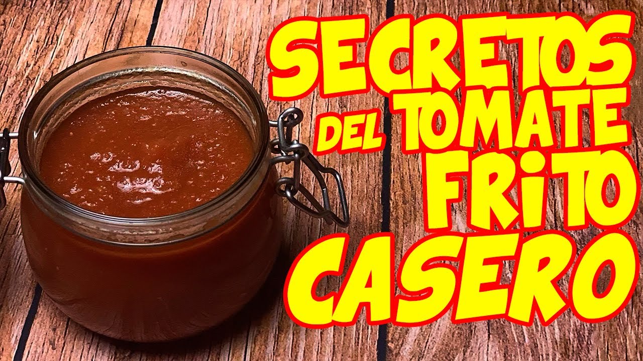 Como hacer TOMATE FRITO CASERO muy ROJO - TRUCOS Y SECRETOS