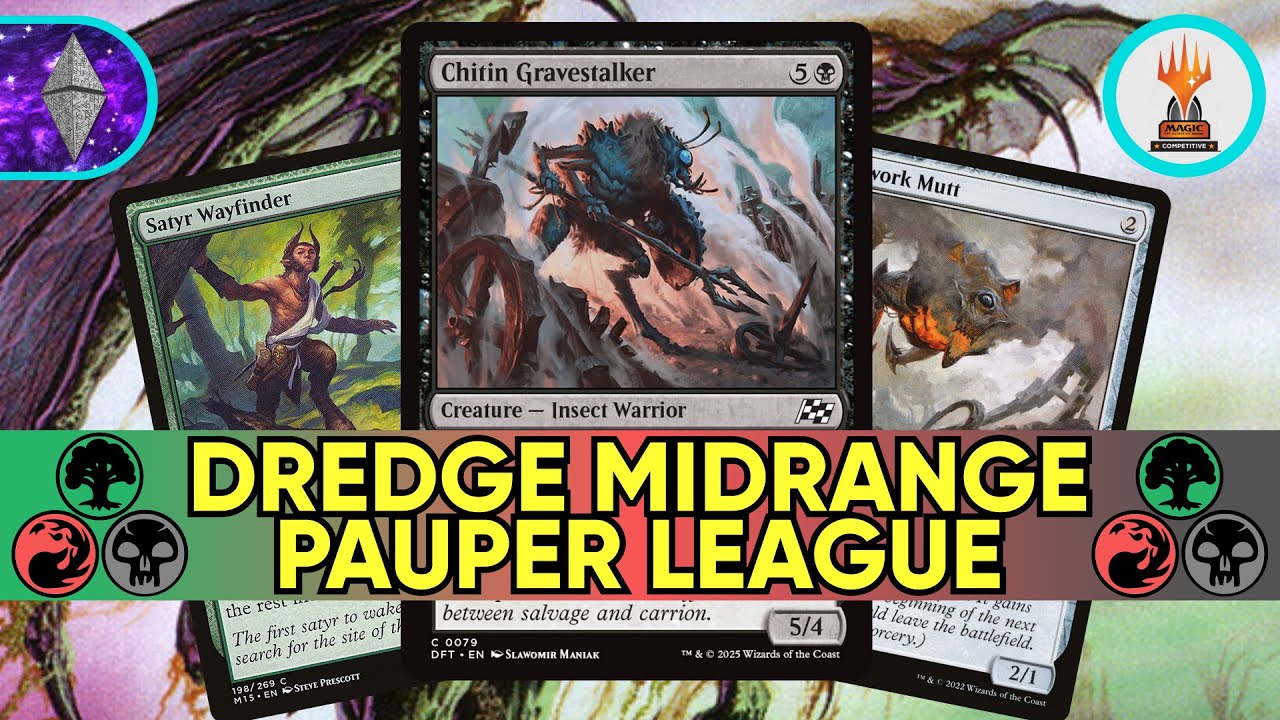5-0 Trophy with New MIDRANGE DREDGE |  MTG Pauper Gameplay
