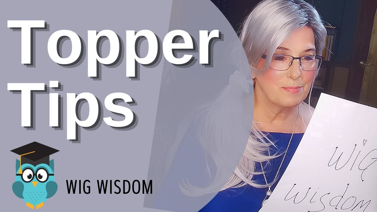 Long Silver/Grey White Hair Toppers 16