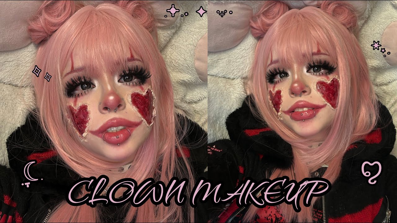 love-sick clown makeup tutorial ꨄ︎