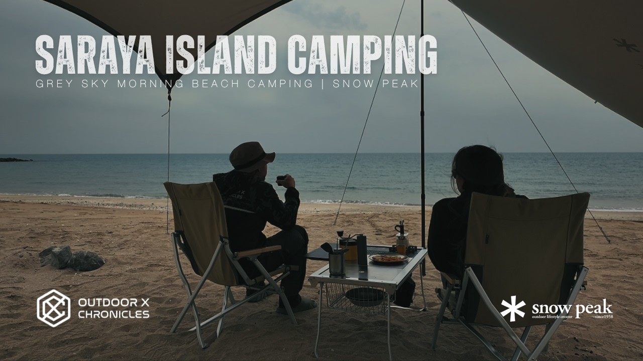 Gloomy Beach Camping | Snow Peak Land Nest | Jeep Wrangler