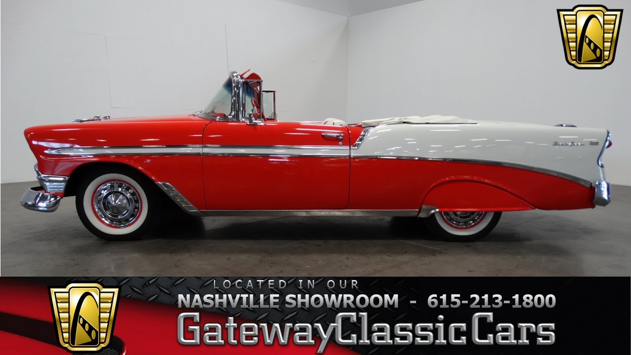 1956 Chevrolet Belair Convertible,Gateway Classic Cars-Nashville #299