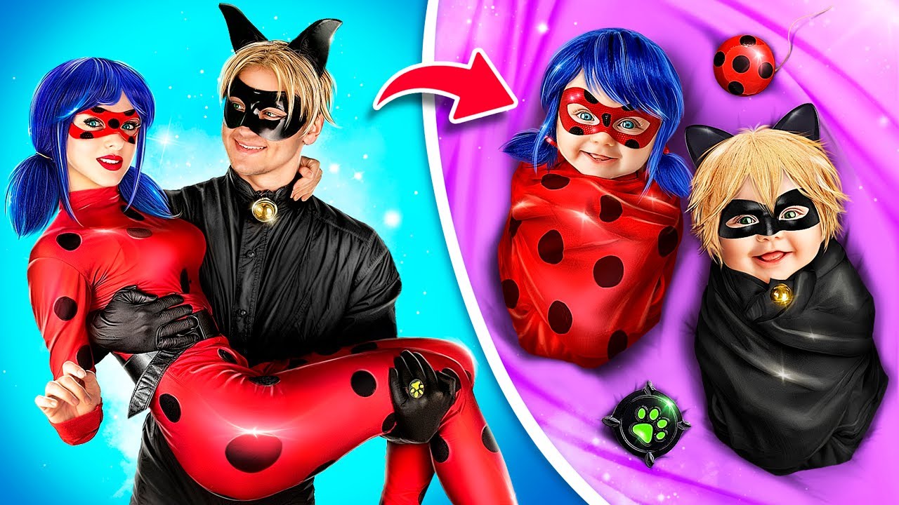 Ladybug e Cat Noir se Casam! Cat Noir e Ladybug do Nascimento à Morte!