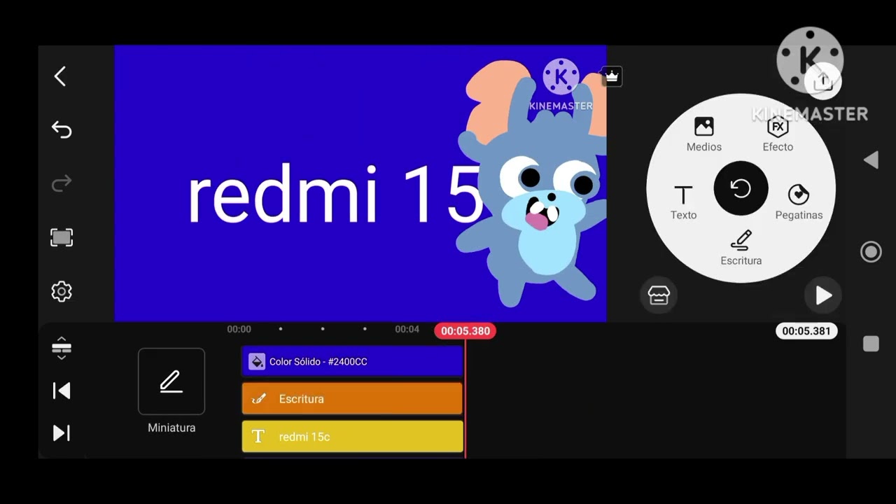 Redmi 15c logo remake KineMaster 