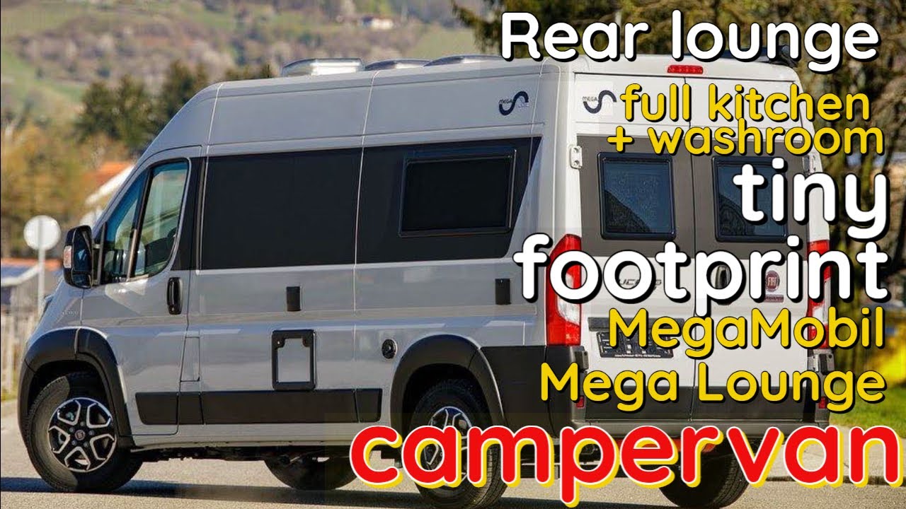 Small campervan with rear lounge.  Tour of the Megamobil Mega Lounge