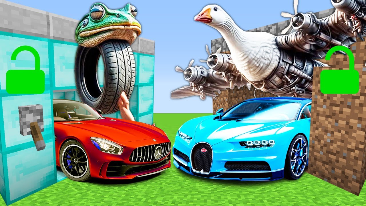 BONECA AMBALABU GARAJ VS BOMBOMBİNİ GUSİNİ GARAJ - 😱 Minecraft
