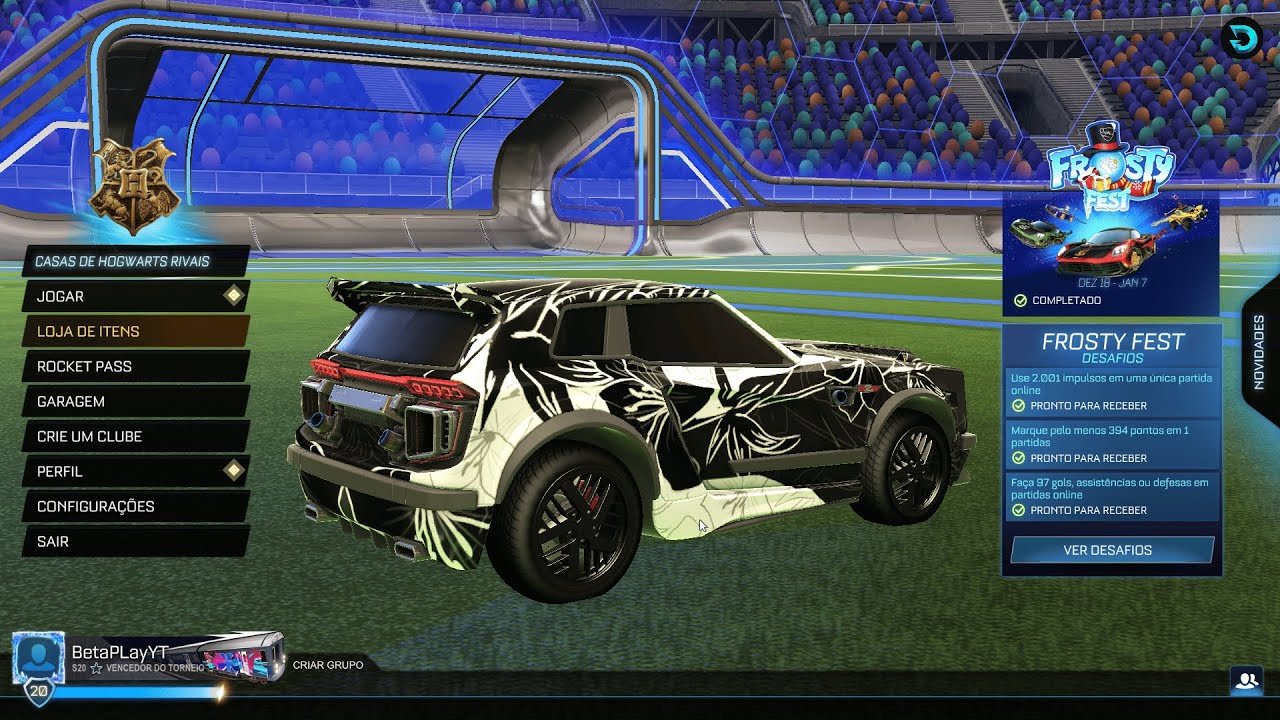 Live jogando Rocket League