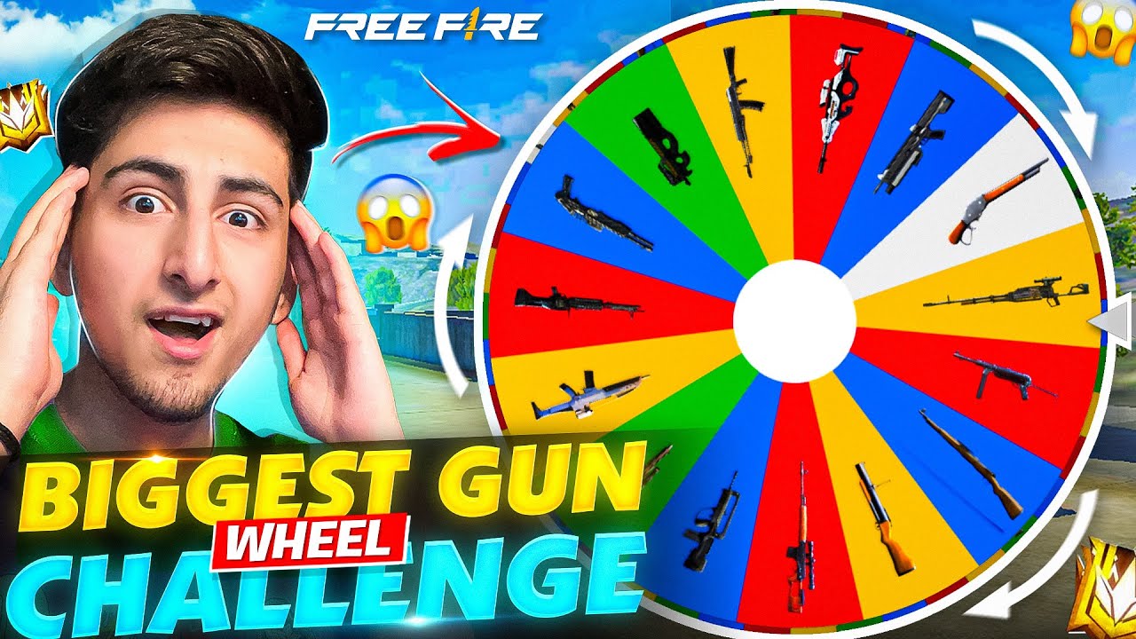Всё оружие на одном колесе😱🤣Самое большое испытание колес😍[A_s Gaming] - Free Fire India