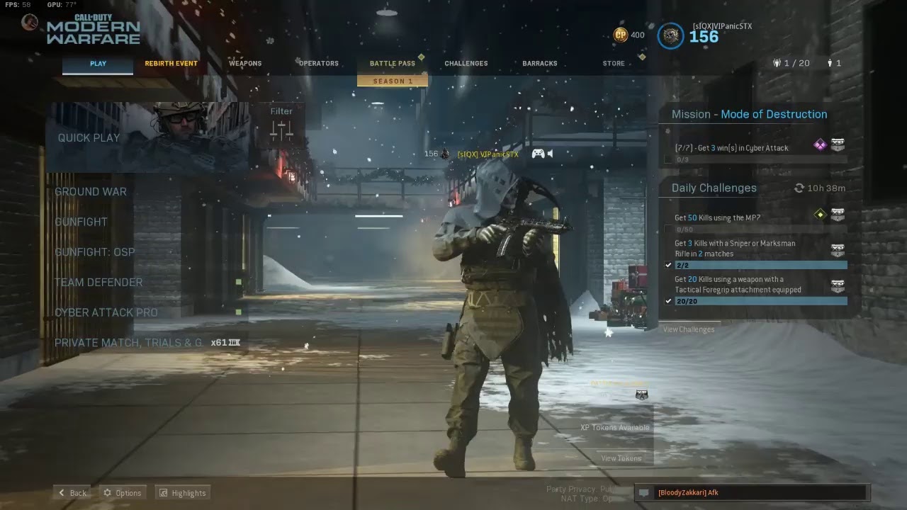 CALL OF DUTY: MODERN WARFARE STREAM