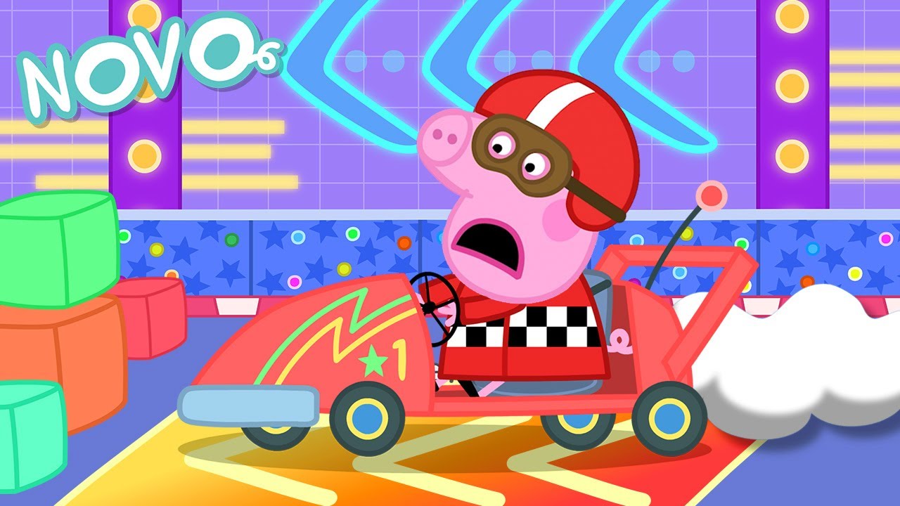 Peppa Pig Português Brasil 🏁 Carros de Corrida 🏎️ NOVO Contos da Peppa Pig