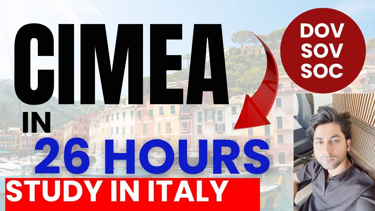 How to Apply for CIMEA SOC & SOV 2025: 5 Steps to Study in Italy Without DOV (Fast & Easy)