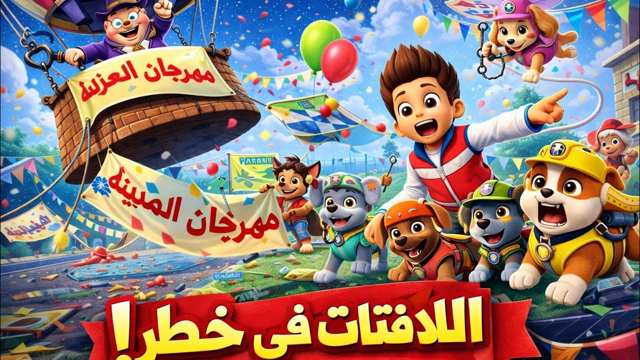 دورية المخلاب تستعيد لافتات المهرجان 🎈 منطاد العمدة هامدنجر يسبب الفوضى! 🐶 🚧