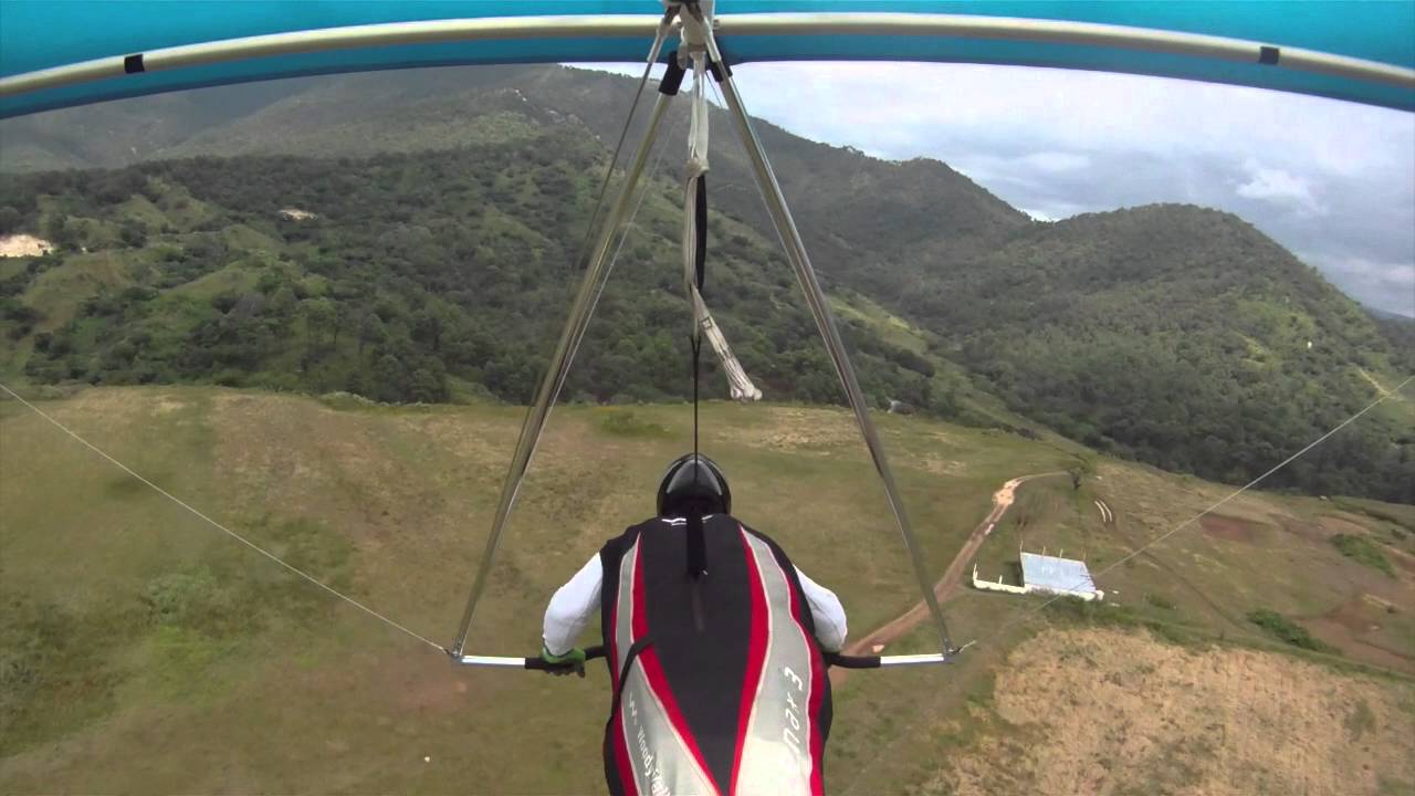Short flight in a WILLS WING falcon 4. at Peñon. 10/ 17/ 2015