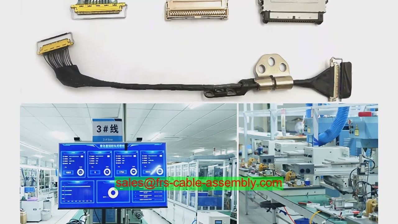 Micro Coaxial LVDS Cable I-PEX 20765-A20E-01 Custom Micro Coaxial Cable IPEX 2574-020