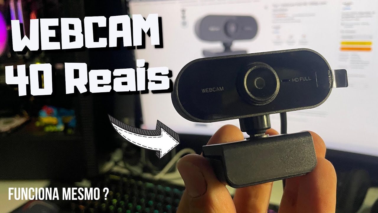 Comprei a Webcam mais barata !! Teste Webcam Full HD 50 reais