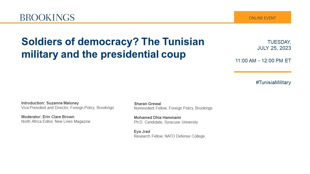 Soldiers of democracy? The Tunisian military and the presidential coup