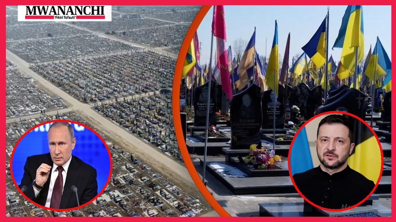 INATISHA! VIDEO ZAFICHUA MAELFU YA WANAJESHI WA UKRAINE WALIOUAWA WAKIPIGANA NA RUSSIA