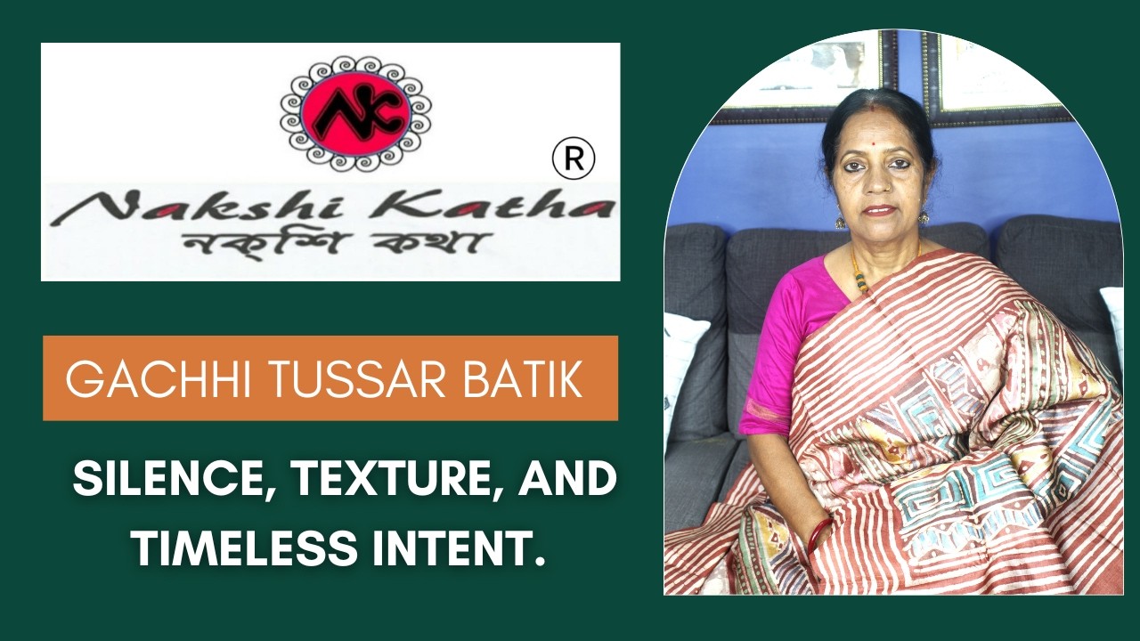 Nakshi Katha® || Gachhi Tussar Batik ✨ Where Silence Meets Texture || Epi - 269 ||