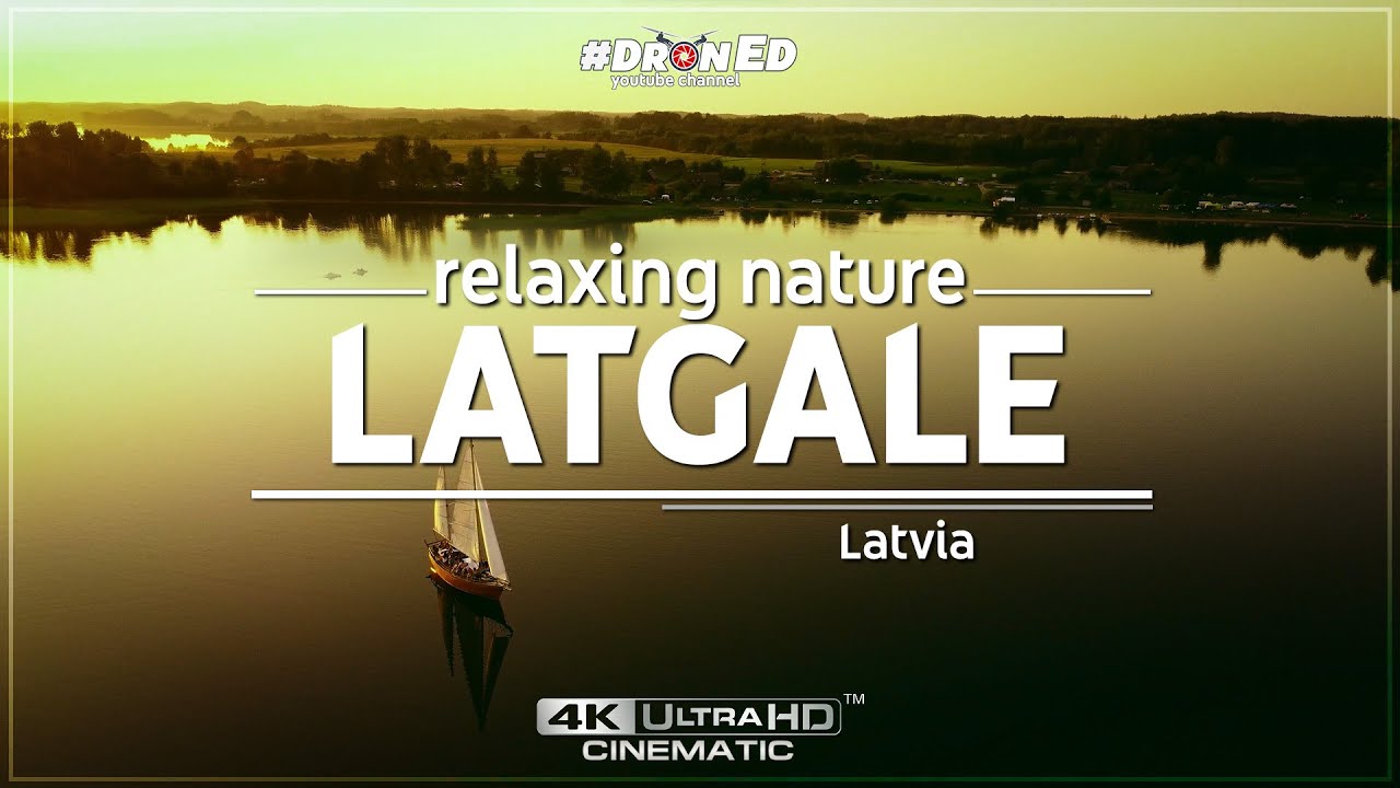 Relaxing nature 4K footage. Latgale, Latvia. | DJI Drone video