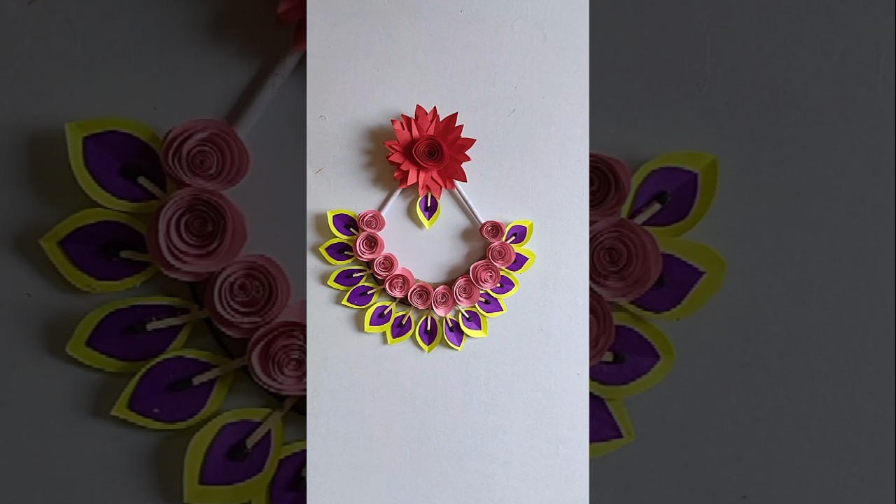 Paper wall decoration | कागज की दीवार की सजावट 