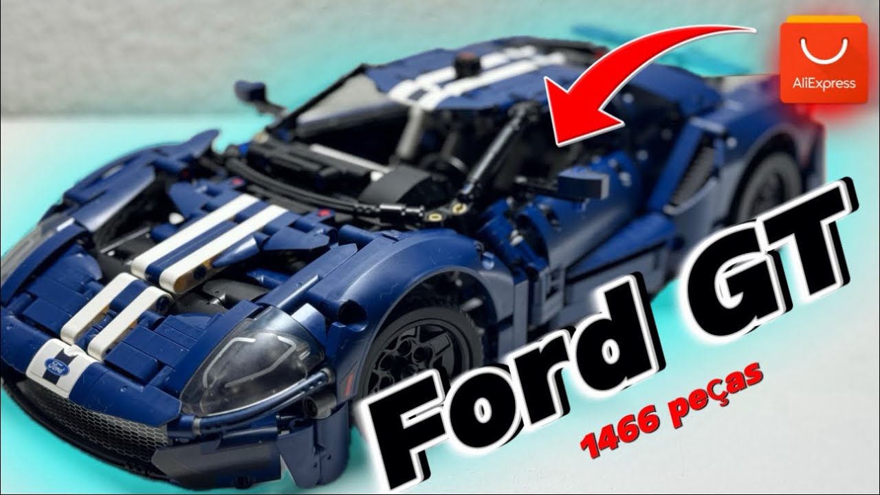 Ford GT Lego do AliExpress com mais de 1466 peças ficou muito lindo 🤩 #aliexpress #lego #shopee