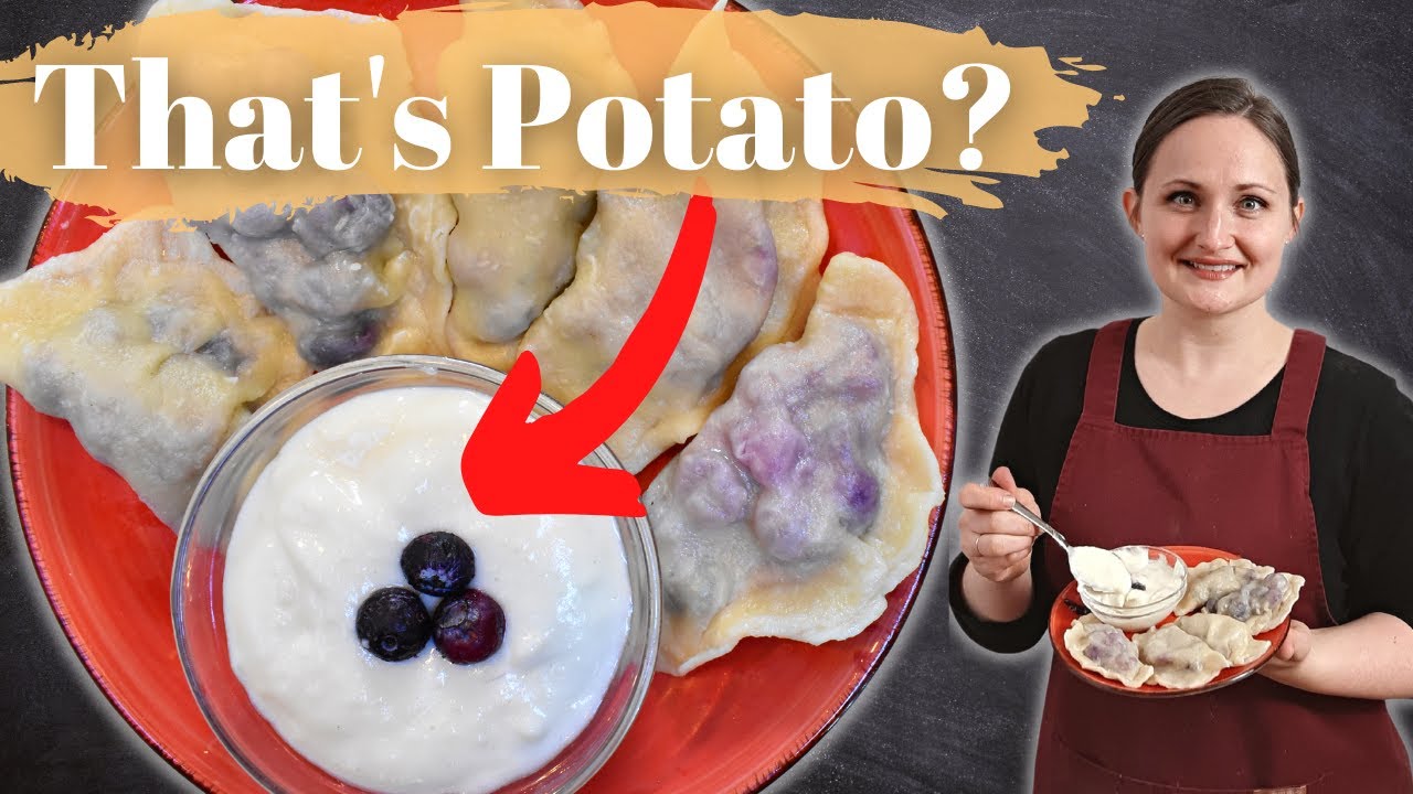 Blueberry Pierogi with a Surprising Mock Cream! ~ 1940's Polish Wartime Recipe