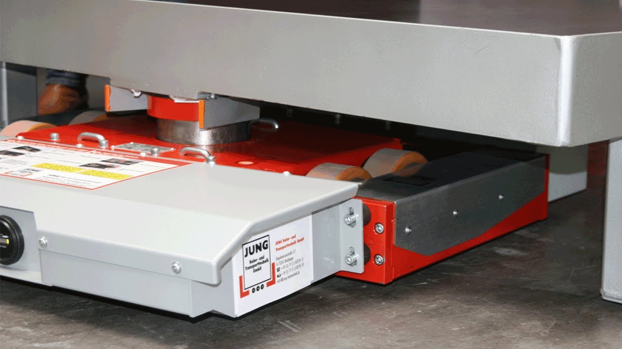 Innovation by JUNG - electric-powered trolley with lifting capacity!