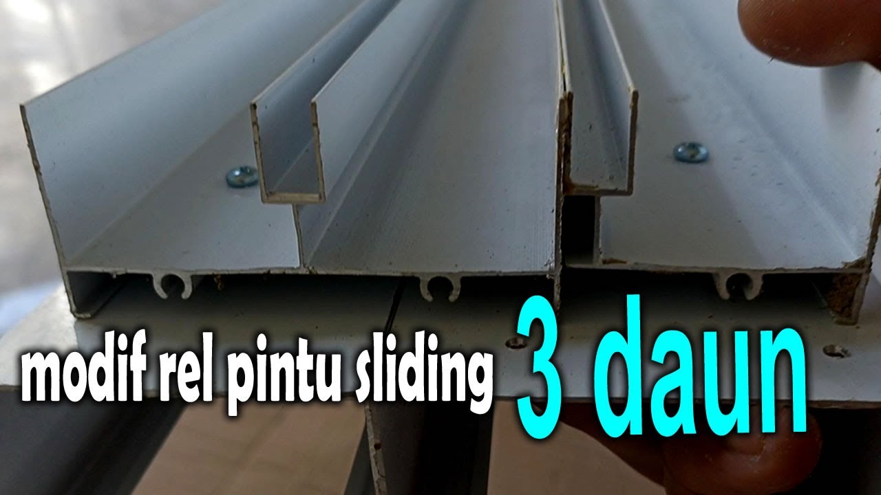 Tutorial Cara Membuat Pintu Sliding Aluminium 3 Daun - Part 1
