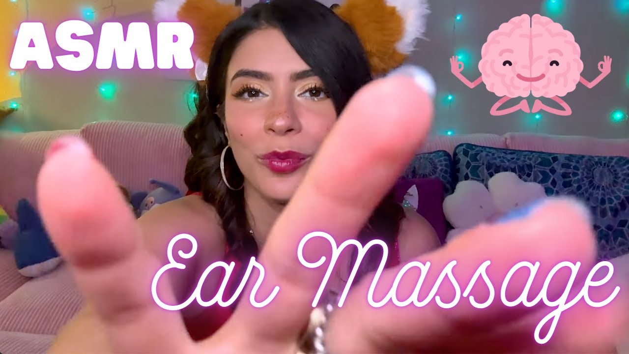 ❤️ ASMR EAR MASSAGE - Relax Everything's is Okay 😀 + Tapping sounds Positive Affirmations :3 🐱