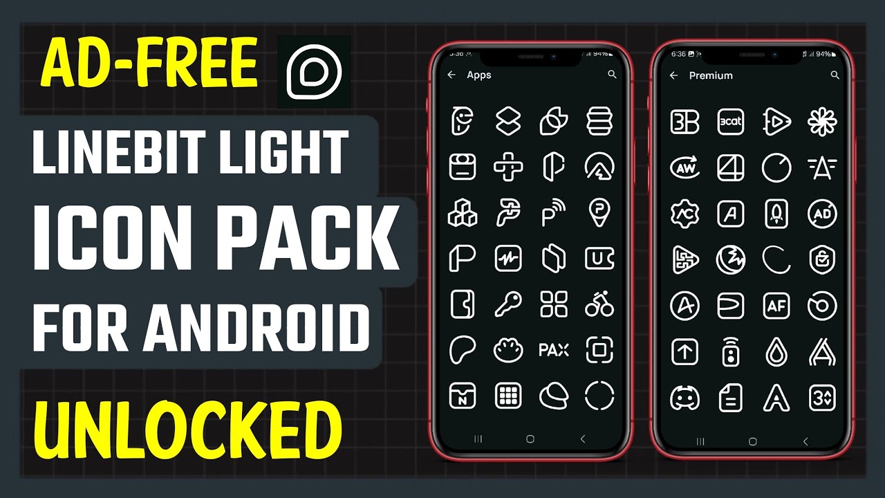 Best Free Linebit Light Icon Pack App for Android