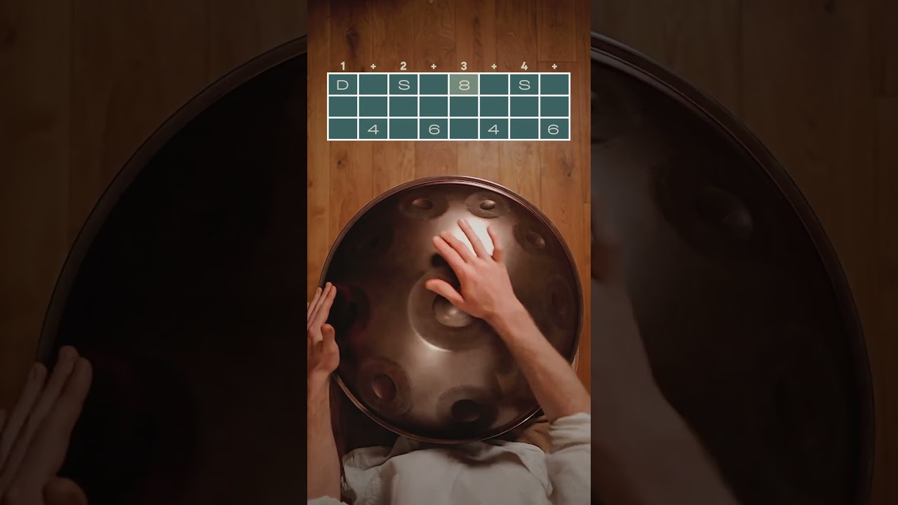 A Simple Pattern 🤍 #handpan #tutorial #music