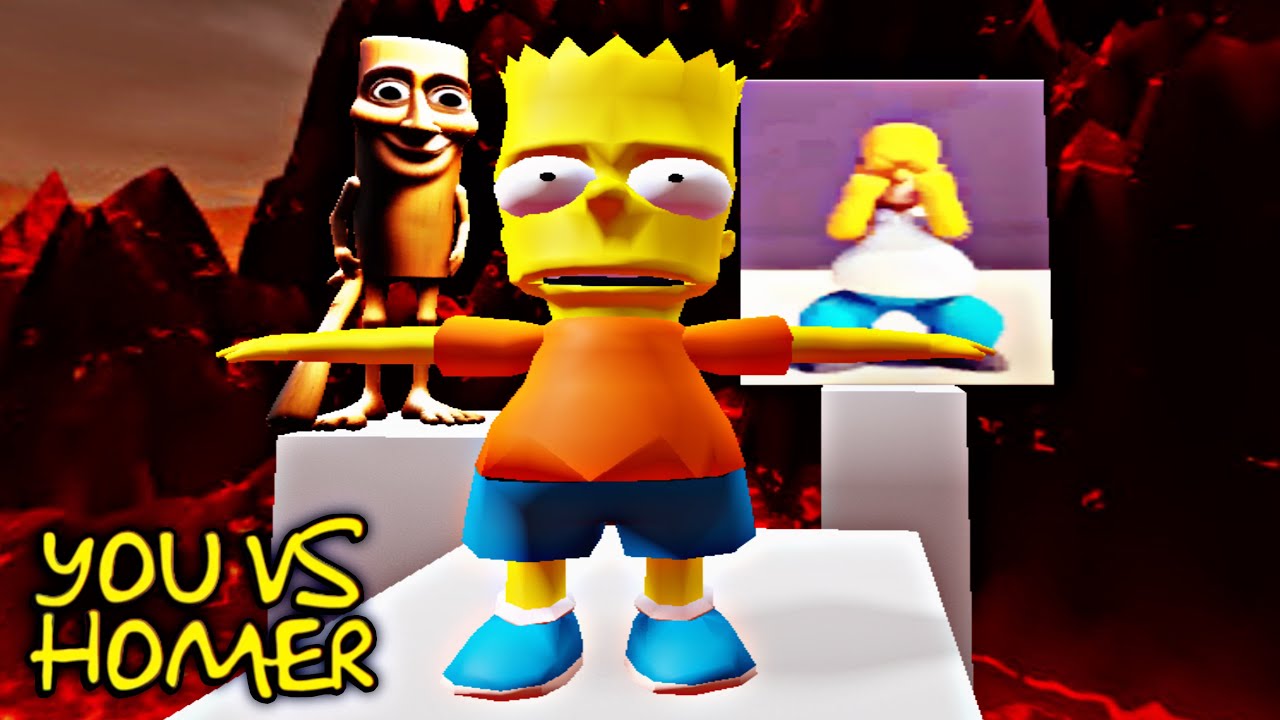 You VS Homer But The Map Is Fried