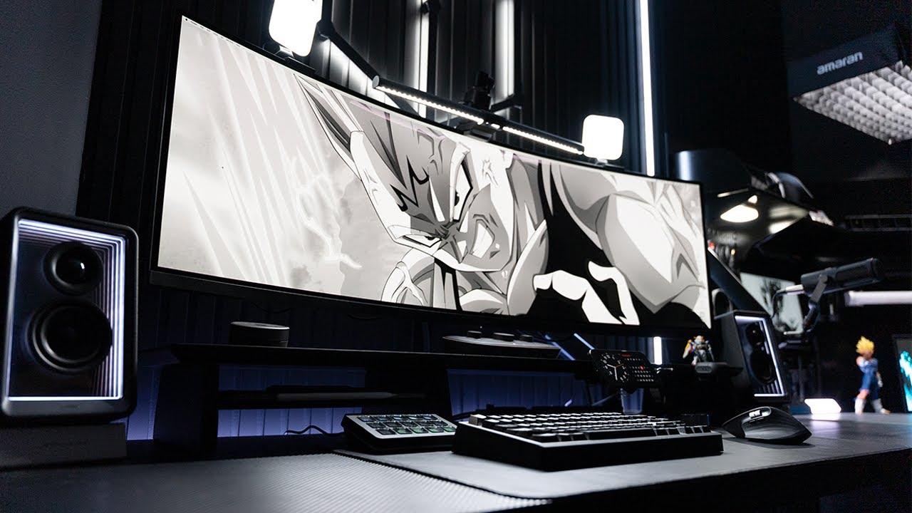 ULTIMATE All Black Dream Desk Setup & Office - Tour 2025
