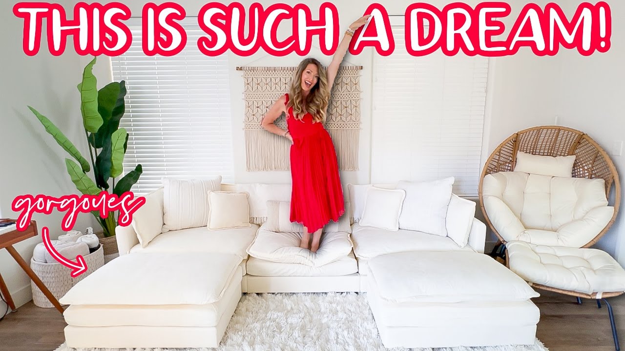 I MANIFESTED my DREAM APARTMENT 🍒 Living Room Reveal