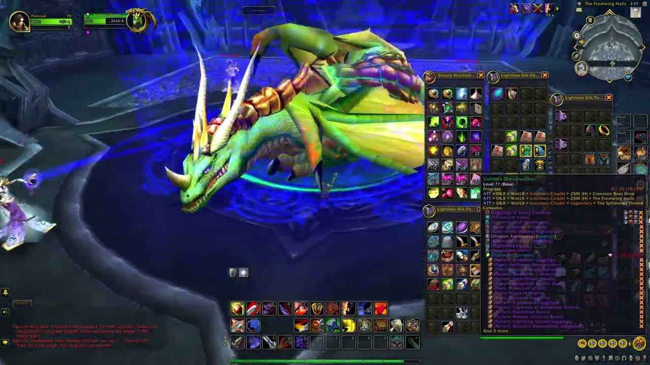 Valithria Dreamwalker Solo (no healing spell) WoW Retail Dragonflight (ICC Heroic)