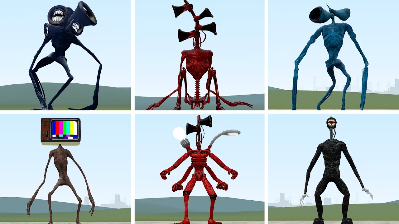 WHAT IF I BECOME ALL SIREN HEADS TREVOR HENDERSON in Garry's Mod