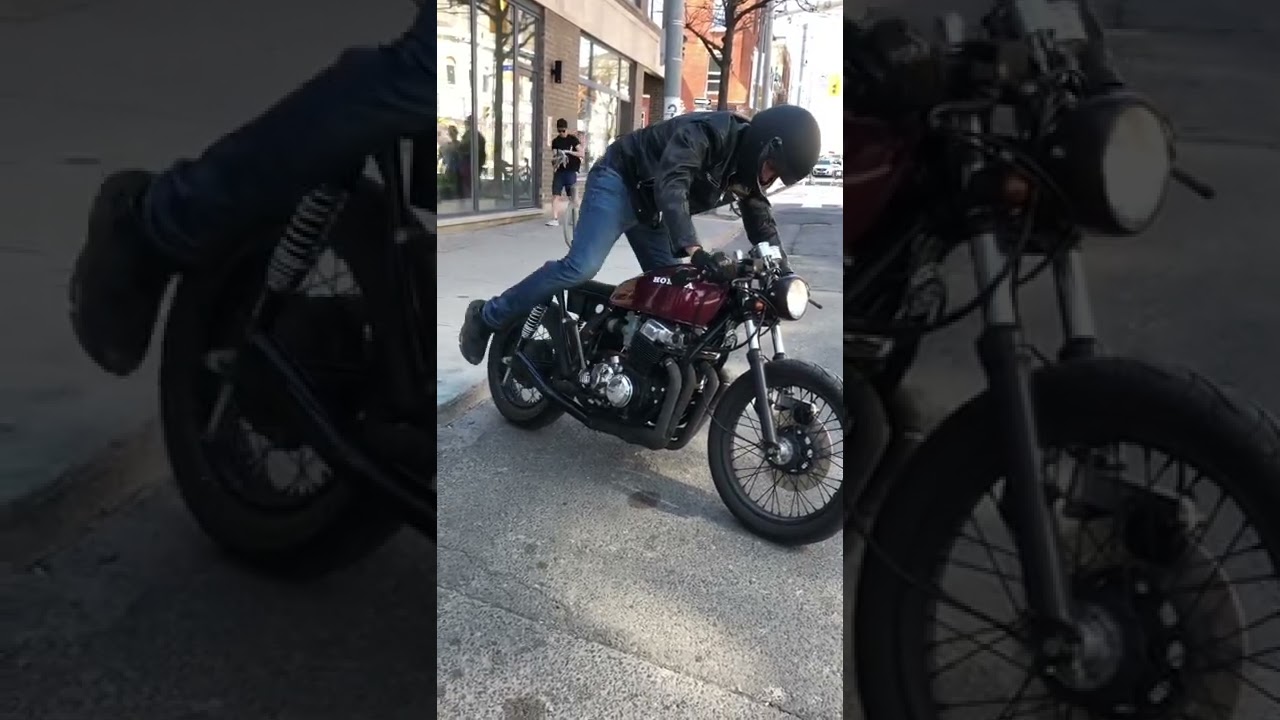 Cold start #caferacer #cb750 #kickstart #originalvideo &hellip; Instagram: caferacertoronto