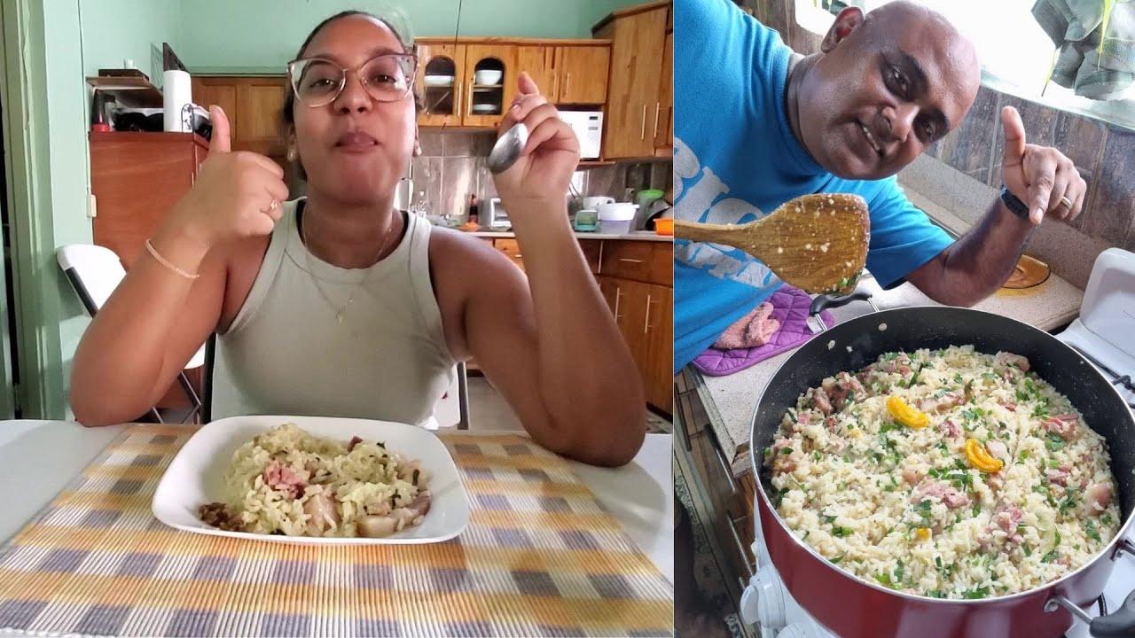 Guyanese Comfort Food Shine Rice! Cooking With My Daughter And My Mom | Surinamese - Filipino Couple