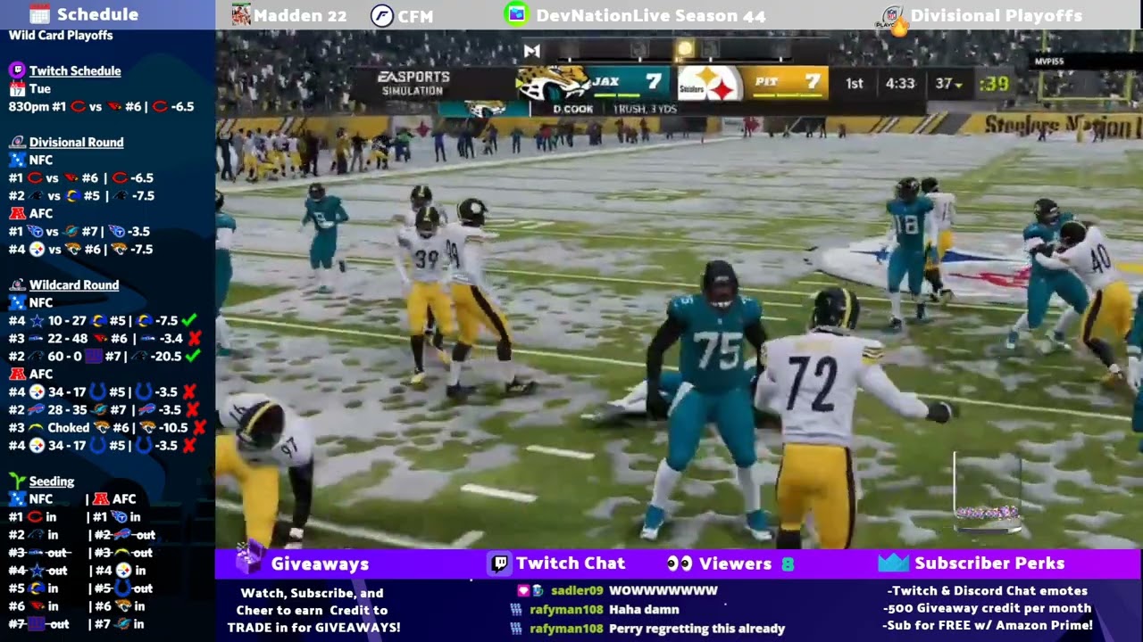 CHI vs ARI, TEN vs MIA - Season 44 Divisional Playoffs #devnationlive #welcometotheshow