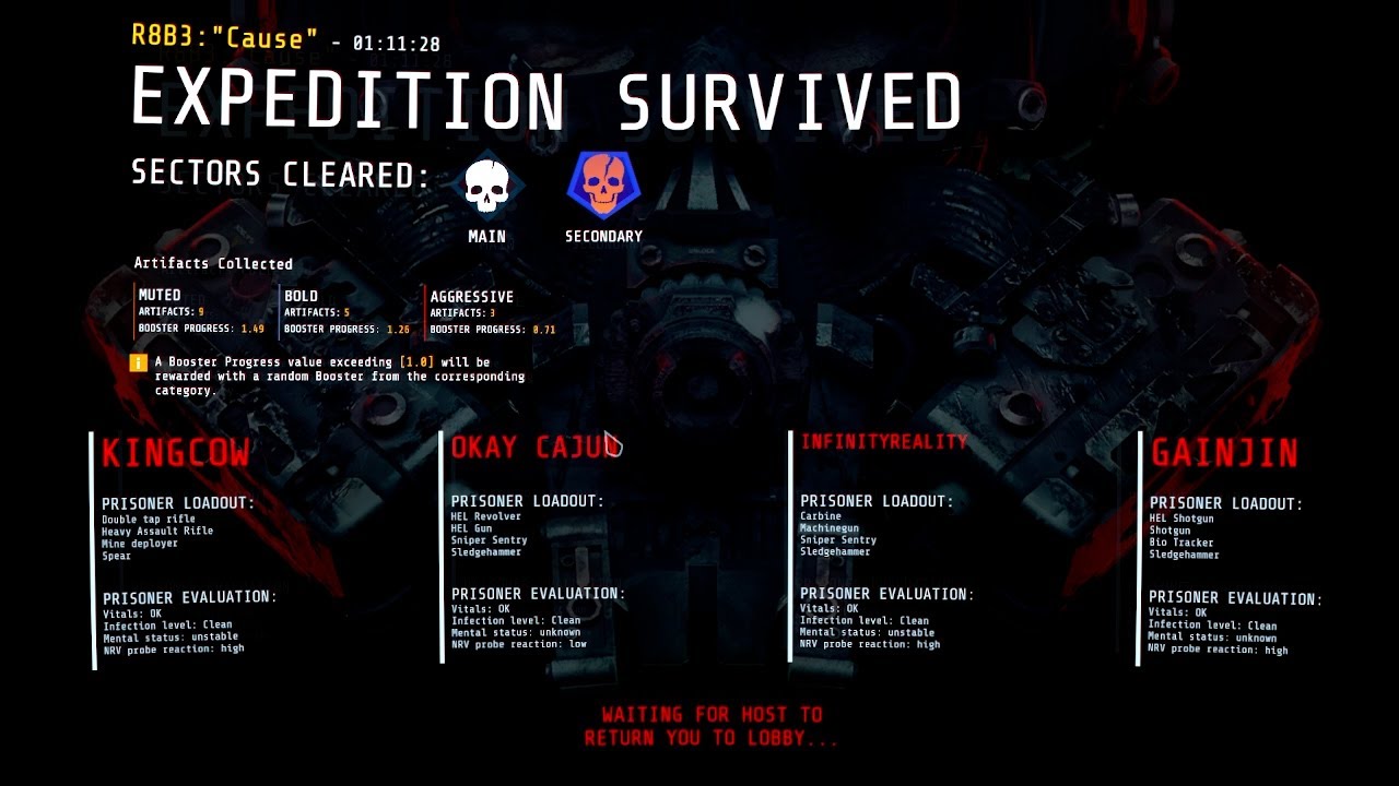 GTFO R8B3 - Cause - Secondary