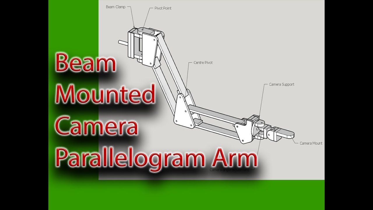 Beam Mounted Parallelogram  Camera Arm