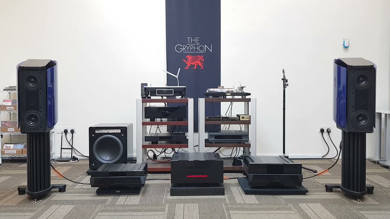 Gryphon Audio ~ Essence Pre/ Power (Stereo) Amplifier, Mojo S Speakers & JL Audio F113 v2 Sub.
