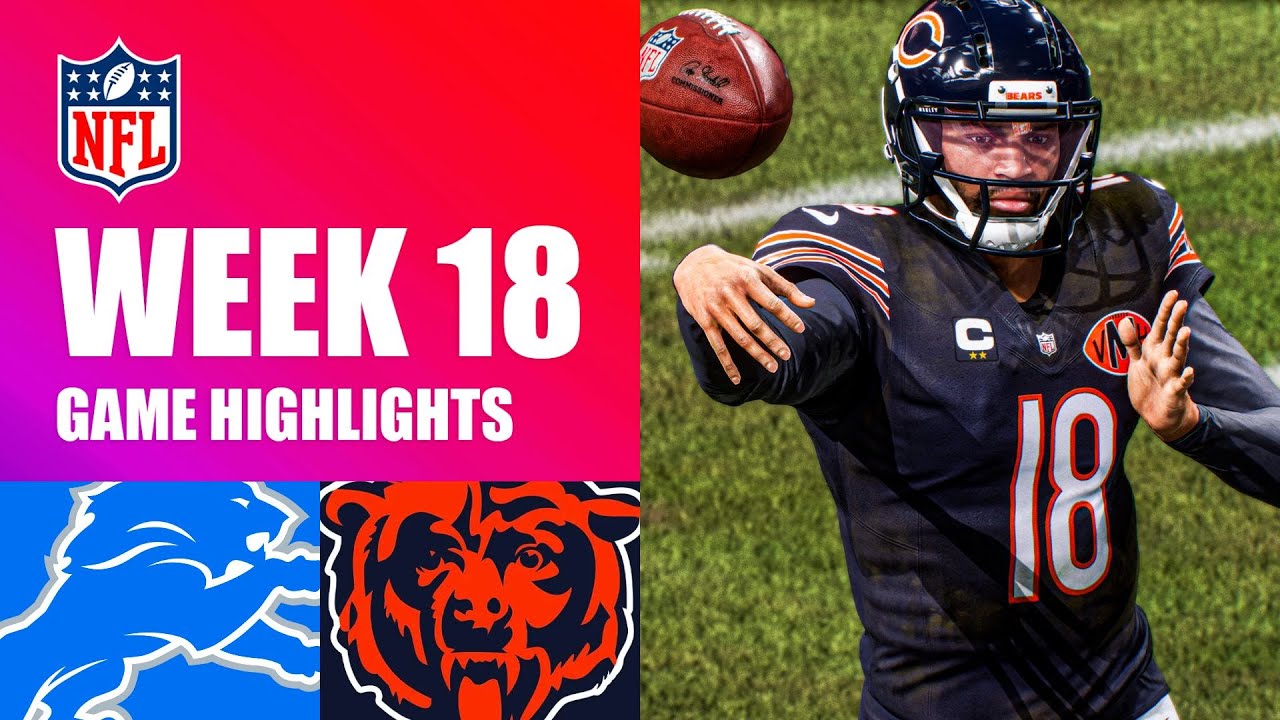 Lions vs. Bears Week 18 - Madden 26 Simulation Highlights