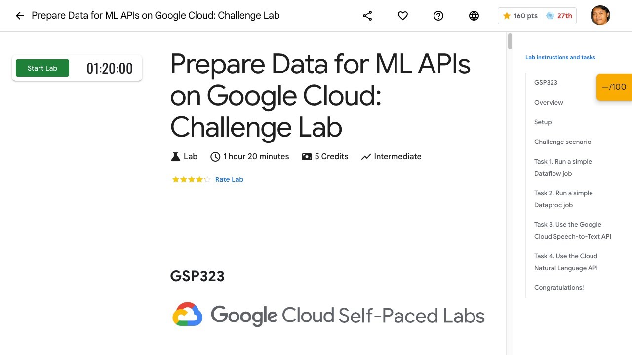 [2024] Prepare Data for ML APIs on Google Cloud: Challenge Lab GSP323
